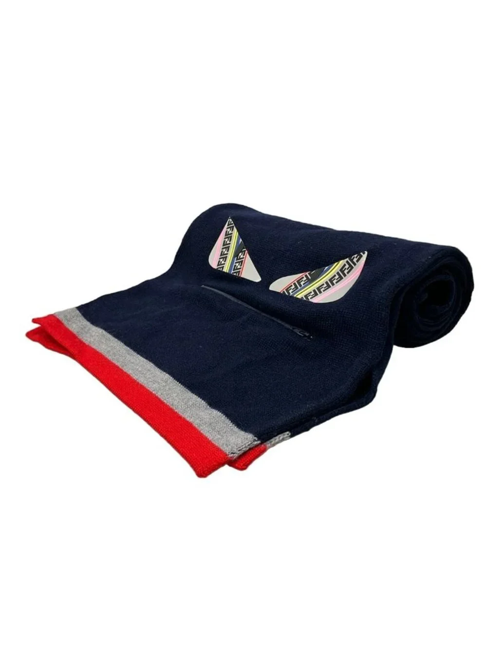 Fendi Scarf Dark Navy Wool